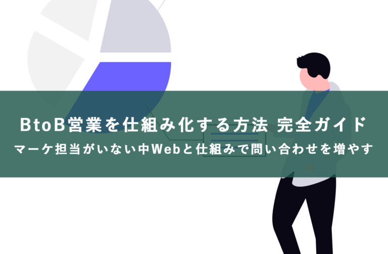 BtoB営業の仕組み化完全ガイド｜Webと仕組みで問い合わせを増やす方法